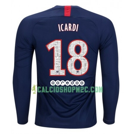 Paris Saint Germain ICARDI 18 Maglia Prima 2019/2020 Manica Lunga